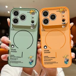 Hanging Astronaut Pattern Case For iPhone 17 Pro Max Magnetic For Magsafe Skin Feeling Cover For iPhone 16 18 Pro Max 15 14 13