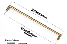 Goo-Ki Champagne Bronze Cabinet Pulls Black Cabinet Handles for Dresser,Wardrobe&Cupboard,Zinc Alloy Kitchen Cabinet Handles