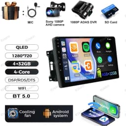 Android 15 Car Radio For Jeep Wrangler 3 JK 2007 - 2018 Head Unit Wireless Carplay Auto GPS QLED DVD Multimedia Navigation BT