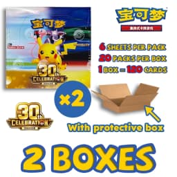 IN STOCK 100% Official Pokemon 30th Celebration Booster Packs FUR Card 30thC Collectible Simplified Chinese PTCG Cards Gifts