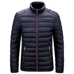 Lightweight Padded Hooded Jacket for Men Long Style Baseball Collar down Jacket Youth Fashion Other Fillings