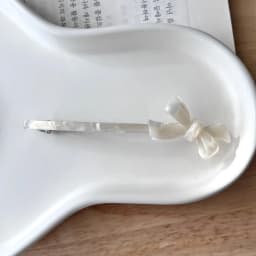 Korea France 3D Bow Spring Clip Versatile Princess Hair Clip One Word Clip