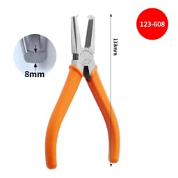 Hand Tool 90-Degree Flush Cutters, CR-V Steel | Precision Sprue & Burr Trimmer for Plastic/Models | 4/6/8/10mm Capacity
