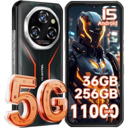 OUKITEL WP55 Android 15 Outdoor Smartphone 5G, 36GB+256GB/2TB Outdoor Cell Phone Without Contract 11000mAh, 6.6" FHD+ Constructi