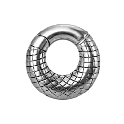 Giga 6mm Ear Hoop Stretcher Weights for Stretched Ears, 2g Stainless Steel 316L Ear Plugs Hanger Expander Body Piercing Jewelry