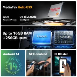 Ulefone Armor Mini 20 4G 4.7" Rugged Phone 64MP Night Camera Android 14 Smartphone 6200mAh Mobile Phone NFC 16GB+256GB 33W G99