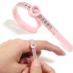 5pcs TPU Ring Sizer With Magnifier US 1-17 Ring Size Measuring Tape Finger Measuring Ruler Professional Jewelry Measuring Tool
