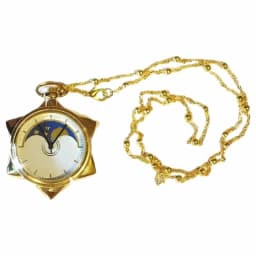 Necklace Pocket Watch, Creative Hexagonal Star Hanging Quartz Watch, Sailor Moon Crystal Star Pocket Watch