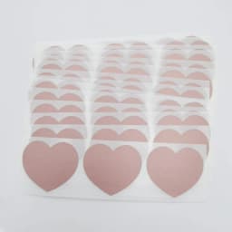 150pcs Pack 30x35mm SCRATCH OFF Sticker Label Heart Silver/Rose/Gold Adhesive DIY Manual Hand Made Stripe Card Film