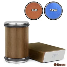 Rolling Knife Sharpener Magnetic Knife Holder Diamond Sharpening Stone Kit with 15 and 20 Degrees Angle Roller Kitchen Accessory
