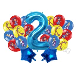 The Amazing Digitals Circus Digit 1-9 Balloons Kids Kawaii Birthday Decoration Baby Shower Gender Reveal Party Supplies Gift New