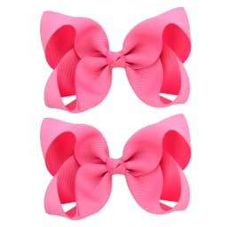 2PCS/Lot 4Inches Solid Colors Hair Bows With Hair Clips For Girls Gift Boutique Ribbon Bows DIY Hair Decor Kids Hair Accessories
