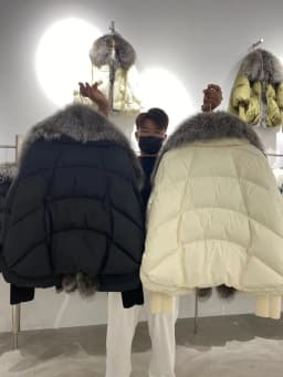 2026 Winter Real Fox Fur Collar White Duck Down Padded Down Jacket Regular Fashion Warm Big Fur Collar Women's Coat