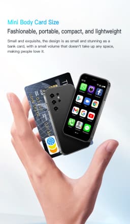 Android Smartphone 3+32GB Dual SIM, 3.0-inch Portable Small Phone, Compact Gift Phone for Children and the Elderly