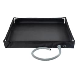 Portable Shower Pan with Drain Hose Foldable Shower Base Outdoor Tent Shower Tray for RV Outdoor Camping Shower Beach Pet Bath