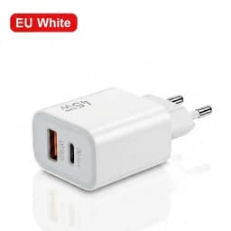 45W GaN Fast Charger Dual Port USB C PD3.0 QC3.0 Quick Charging Block Fireproof PC Wall Adapter For Smart Mobile Phones