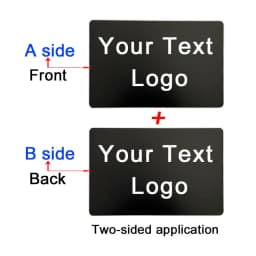 86x54x0.4mm Personalize Your Logo Text Aluminium Plate Custom Badge Adhesive Tape ID Door Wall Mailbox Business Card Name Tag