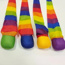 Rainbow Comet Ball Soft Tail 65cm Indoor Outdoor Sport Ball Throwing Receiving Ball Park Sports Relax Coordination Training Ball