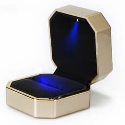 Wholesale LED Ring Box Jewelry Box for Wedding Engagement Proposal Ring Box Necklace Pendant Gift Box with Light Storage Case 