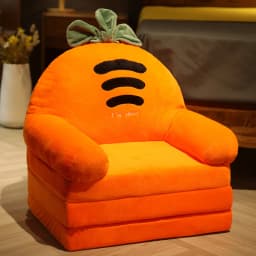 MOMO Children Sofa Cute Cartoon Lazy Folding Small Sofa Bed Girl Princess Baby Toddler Dual-purpose Small Child Seat