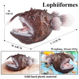 Oenux Sea Life Animals Model Action Figures Ocean Fish Sailfish Bass Grouper Salmon Aquarium Figurines PVC Educational Kids Toy
