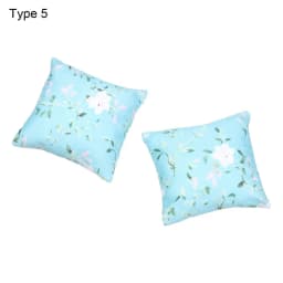 2Pcs Floral Miniature Sofa Cushions Model Scene Dollhouse Pillows For Doll Kid's Play House Toys Doll House Furniture Decoration