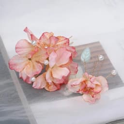 New Artificial Flower Floral Hairpin Forks U-shaped Tassel Hair Clip Fork Vinatge Chinese Style Tassel Headwear Hanfu