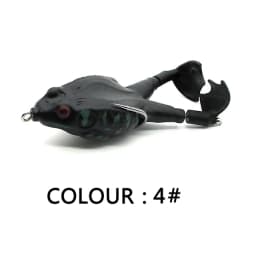 Goture Frog Type Topwater Lure Silicone Thunder Fishing Lure 8/9/10 CM Double Propeller Soft Bait Artificial Wobbler For Fishing
