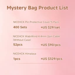 NICEHCK 2026 October Memorial Project Random Mystery Bag 2Pin Protector & Earphone Cable Limited Lucky Box Fukubukuro IEM