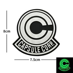 CAPSULE CORP Patches embroidery PVC luminous rubber Creative Fun Tactics Badge Hook Armband Stick on Jacket Backpack