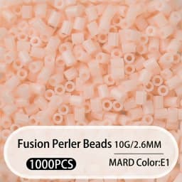 2.6mm Bulk Pink Color Series Perler Beads Refill Pack - 1000/5000pcs Fusible DIY Art Craft Fuse Beads for Mosaic Puzzle Kits