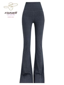 Denim Women's Pants Micro Flared High Waist Abdomen Leggings New in Summer Stretch Sports Fitness Yoga Casual Pants Jeans