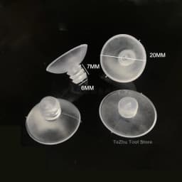 PVC Round Glass Table Top Soft Anti Slip Pads Non Adhesive Bumpers Pad Plastic Suction Pad For Table Glass Top