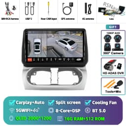Android 16 Carplay Auto Screen Car Radio Multimedia Player For Opel Combo Corsa Tigra 2001-2011 Autoradio Stereo 2Din Head Unit