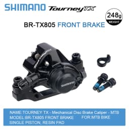 Shimano Tourney TX BR-TX805 MTB Discs Brake Shimano Mechanical Disc Brakes TX805 HS1 G3 Rotor RT26 RT10 Centerlock Rotors
