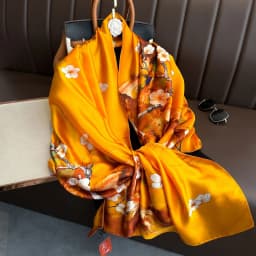 Luxury Design 180X90CM Long Shawls Beach Women Square Scarves Popular The Four Seasons Bandanna Sunscreen New Style Silk Scarf