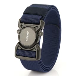 VATLTY New Men's Tactical Type Elastic Belt Zinc Alloy Quick Release Buckle Casual Belt Tight Nylon Overalls Waistband Male