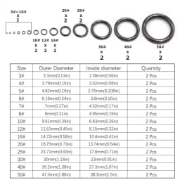 Fishing Rod Guides Ring 10Pcs~100Pcs Wear Resistant Ceramic Guide Ring Rod Repair Replacement Kit Alconite Ring Black 6mm~47.3mm