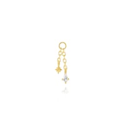 AIDE 925 Sterling Silver 9 Types Zircon CZ Chain Spare Parts Rock Punk Hoop Piercing Hoops Drop Earring Fine Jewelry Gift 1pc