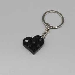 3176 DIY Heart Key Ring Necklace Toys for Children Coupling Plate 2x3 with Rounded End and Pin Hole MOC Building Block Brick
