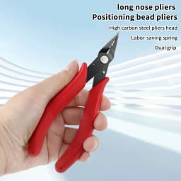 Jewelry Crimping Pliers for Making Tips Tool Tweezers Crimp Nose Pliers Jump Rings & Split Rings Double Rings DIY Accessories