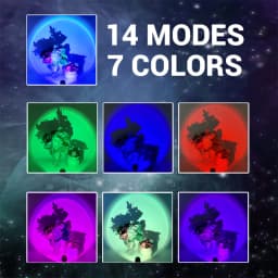 USB Led Sunset Lamp Projector Night Light Portable Mood Atmosphere Light Living Room Bedroom Wall Photography Party Decoration