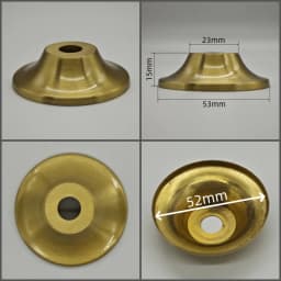 M10 Ceramic Desk Lamp Brass Base Cover Pure Copper Desk Lamp Plate I-Shaped Connector DIY Brass Lighting Hardware Accessories