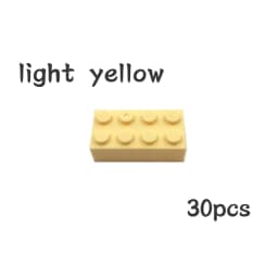 30pcs Bulk Blocks Building Bricks Thick 2X4 Educational Assemblage Construction Toy for Children Size Compatible With Brand 3001