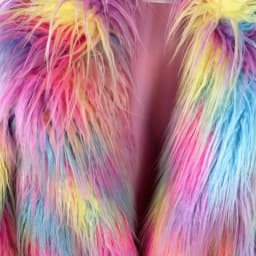 DEAT 2026 Winter New Items Imitation Colorful Long Coat For Women Faux Fur Suit Collar Long Sleeve Trench Jacket Female 11A05577