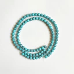 Blue Turquoise Beads 4/6/8/10mm Natural Gemstone Beads Round Loose Beads for Jewelry Making DIY Charm Bracelet Necklace