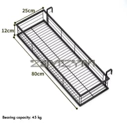 Flower Pot Organizer Storage Basket Rack Hanging Rack Closet Holders Balcony Rail Planter Shelf Fence Railing Flower Pots Holder
