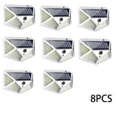 1-12 Pack Solar Lights Outdoor 100 LED Wall Lamp Motion Sensor Lights Waterproof Solar Street Light for Garden Porch Yard Garage