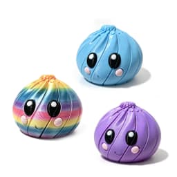1/6pc 3D Printing Dumpling Sensory Decompression Toy Deformable Twist Creative Stress-Relief Gadget Desk Ornament