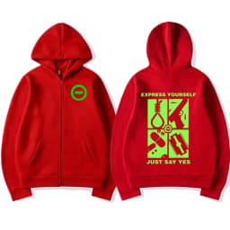 Type O Negative Express Yourself Just Say Yes Zip Up Hoodies Gothic Metal Rock Band Zipper Sweatshirt Men Women Clothing Jackets